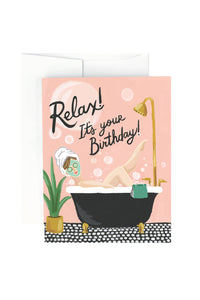 Bubble Bath Birthday Card