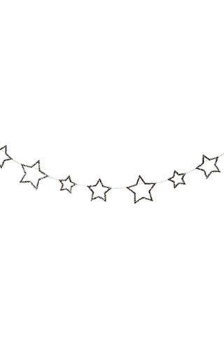 Chunky Glitter Stars Mini Garland