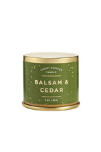 Load image into Gallery viewer, Balsam &amp; Cedar Tin Candle