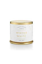 Load image into Gallery viewer, Winter White Tin Candle