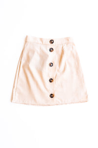 Suburban Button Front Skirt