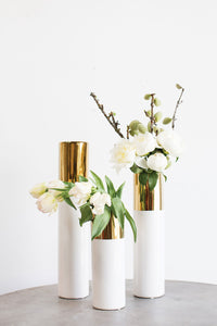 Minimalist Gilded Vase