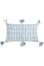 Load image into Gallery viewer, Antigua Faded Indigo Pillow