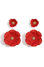 Load image into Gallery viewer, Flower Ear Jacket Statement Earrings