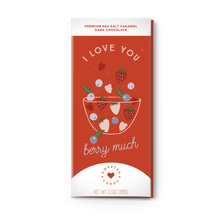 Load image into Gallery viewer, I Love You Berry Much | Sea Salt Caramel Dark Chocolate