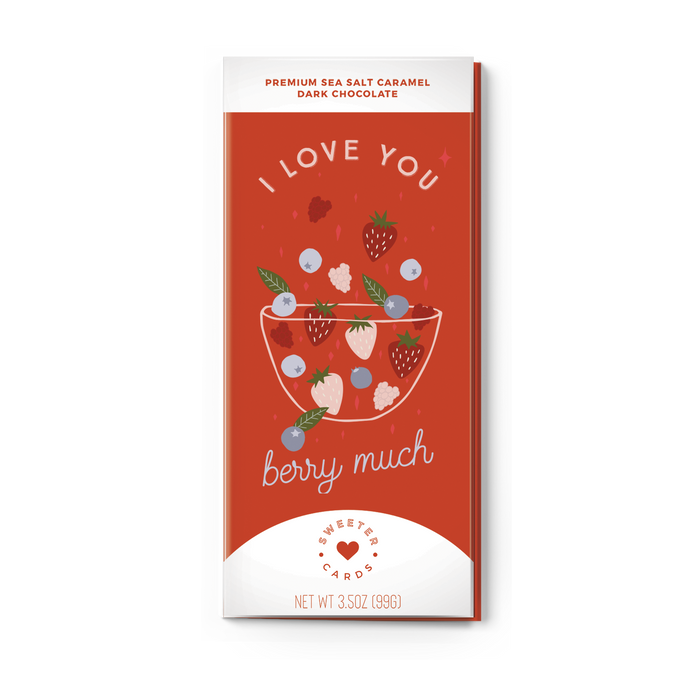 I Love You Berry Much | Sea Salt Caramel Dark Chocolate