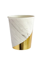 Load image into Gallery viewer, Blanc White Marble Paper Cups