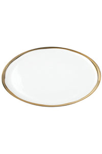 Large Platter with Gilded Rim