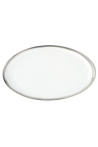 Small Platter with Platinum Rim