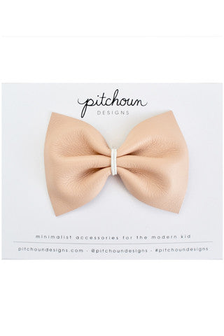Chantal Leather Bow