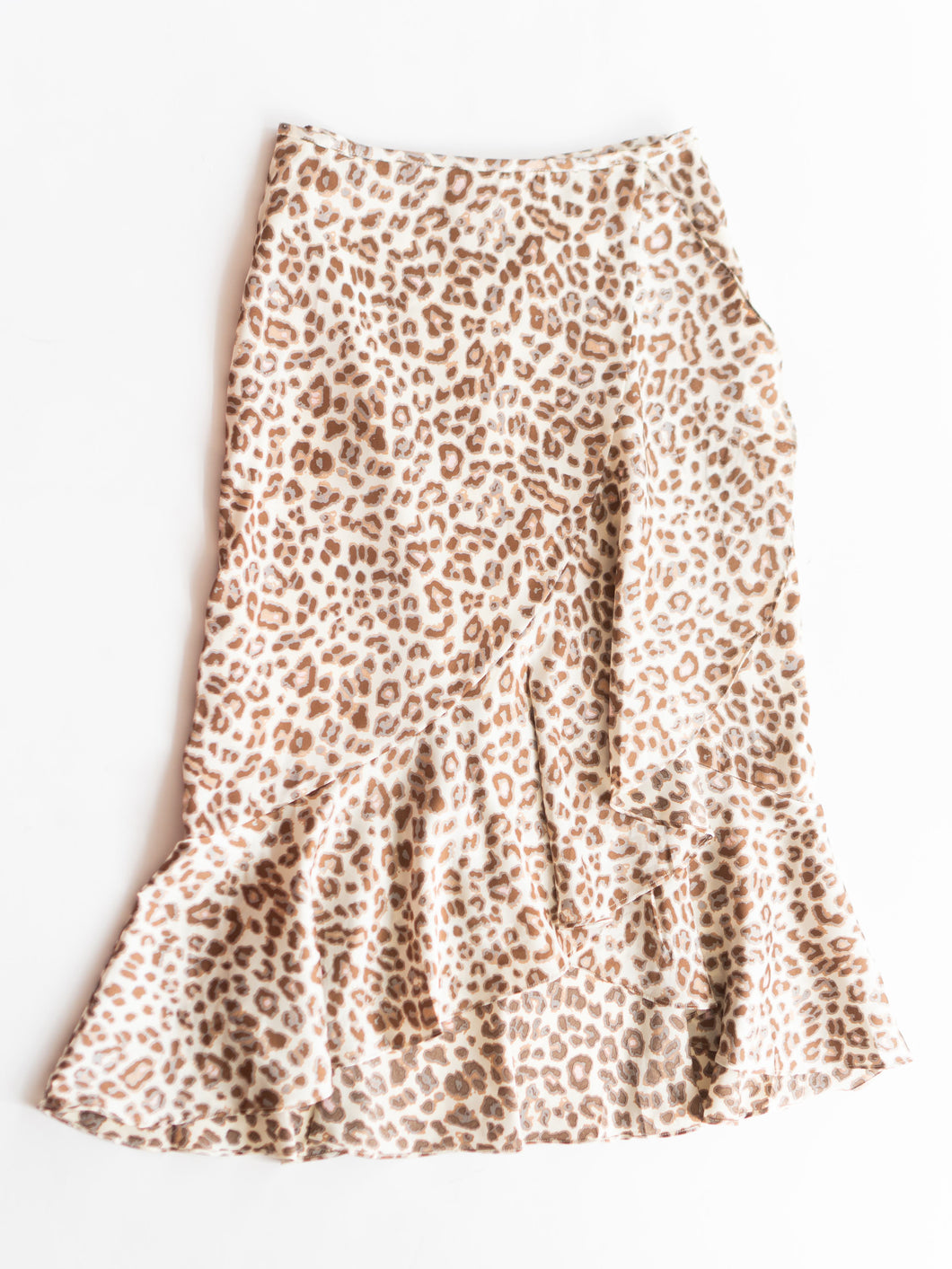 Abby Ruffled Leopard Skirt