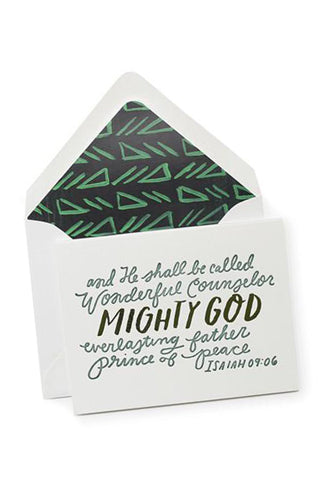 Mighty God Card