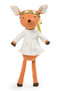 Phoebe the Fawn in Organic Tunic & Flower Crown
