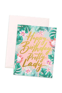 Pretty Lady Birthday Card