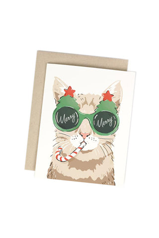 Merry Merry Cat Card