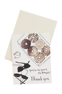 Donuts Thank You Card