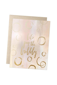 Let's Pop The Bubbly Card