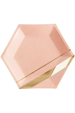 Load image into Gallery viewer, Goddess Blush Hexagon Large Party Plates