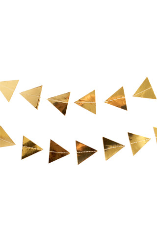 Gold Triangles Garland