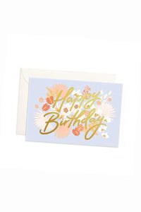 Happy Birthday Mini Floribunda Card