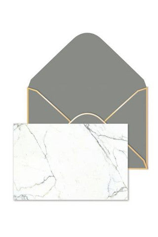 Marbled Flat Panel Note Card Set