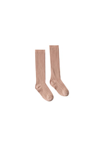 Rylee + Cru Solid Knee Socks | Truffle