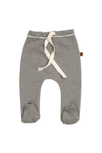 Organic Footed Pants | Stripe