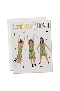 Three Women Congrats Card