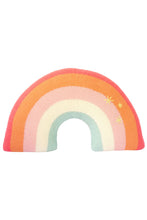 Load image into Gallery viewer, Knit Pink Rainbow Pillow
