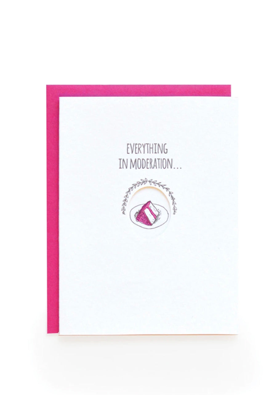 Everything in Moderation Birthday Card