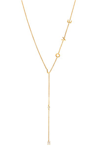 Love in Line Lariat Necklace