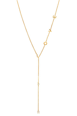 Love in Line Lariat Necklace
