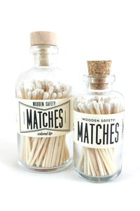 Vintage Apothecary Matches | White