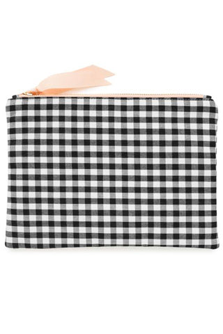 Gingham Fabric Pouch