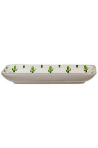 Scattered Cactus Rectangle Plate