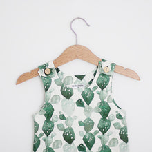 Load image into Gallery viewer, Watercolor Cactus Organic Cotton Romper