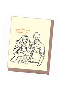 Will, Kate & George New Baby Card