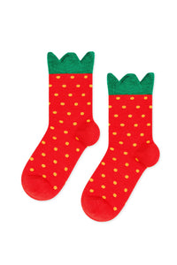 Mini Strawberry Crew Socks