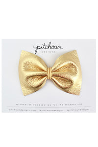Chantal Leather Bow