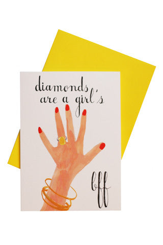 Diamonds Are a Girl's BFF Card