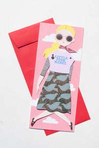 "Pink Little Rebel" Mailable Paper Doll