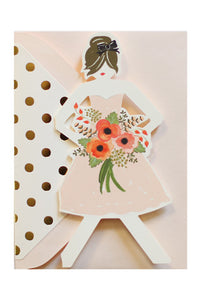 Bridesmaid Paper Doll Card