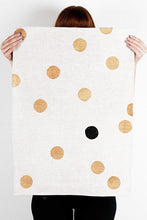 Load image into Gallery viewer, Dotted Black &amp; Bronze Tea Towel
