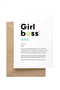 Girl Boss Card
