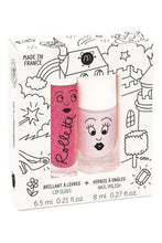 Load image into Gallery viewer, Nailmatic Kids Lip Gloss + Nail Polish Duo