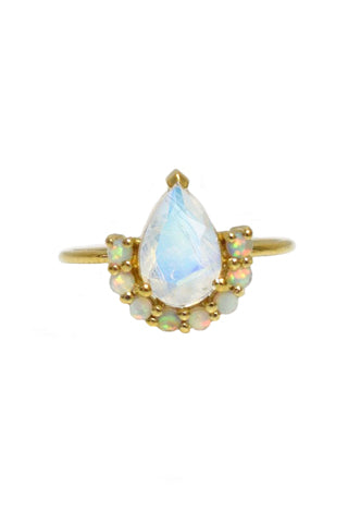 Opal & Moonstone Ballerina Ring
