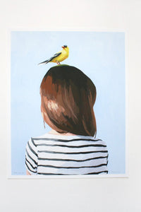 Bird Hair #8 Print