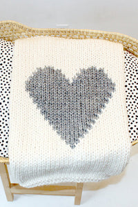 Handmade Heart Blanket