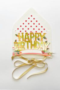 Wearable Happy Birthday Crown | Stripes