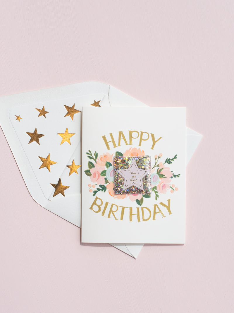 Happy Birthday Glitter Card